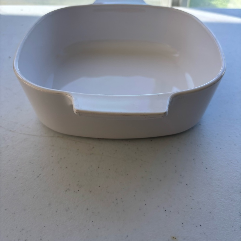 Corningware White Casserole Dish with Floral Design - Picture 5 of 8